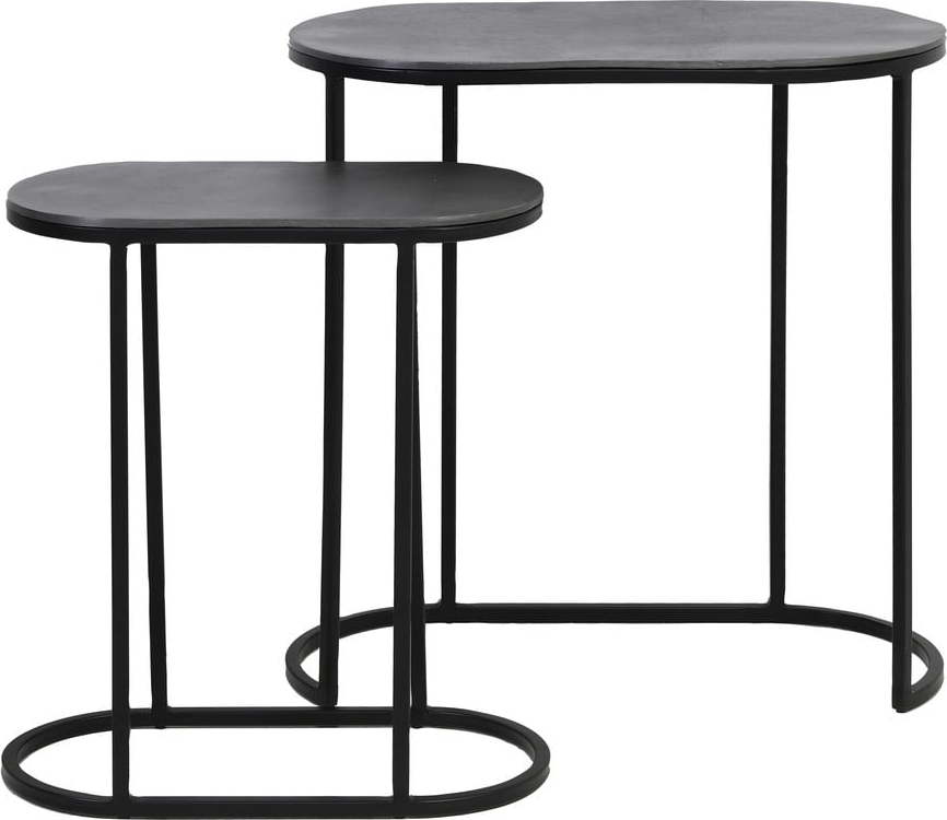 Kovové odkládací stolky v sadě 2 ks 26x53 cm Bocov – Light & Living Light & Living