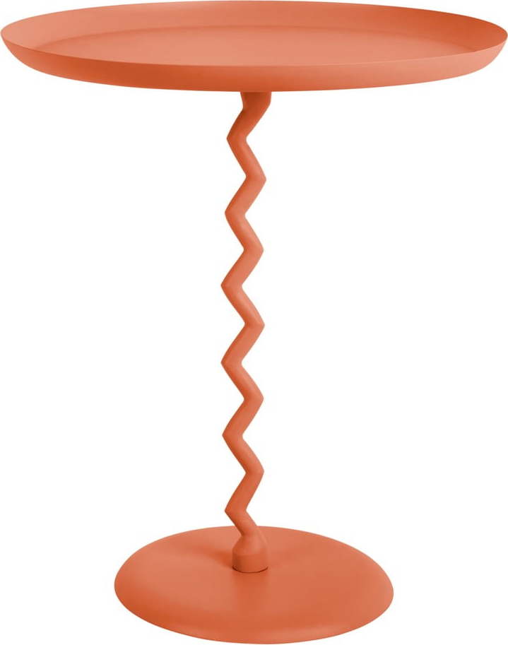 Kovový kulatý odkládací stolek ø 44 cm Zig Zag – Leitmotiv Leitmotiv