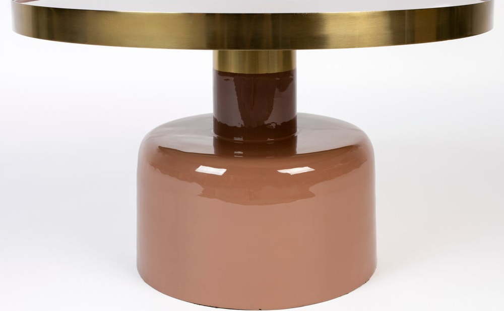 Kovový kulatý odkládací stolek ø 60 cm Glam – Zuiver Zuiver