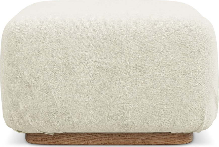 Krémová modulární podnožka z textilie bouclé Ailani – Makamii Makamii