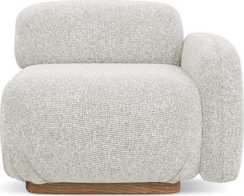 Krémový modul pohovky (pravý roh) Ailani – Makamii Makamii