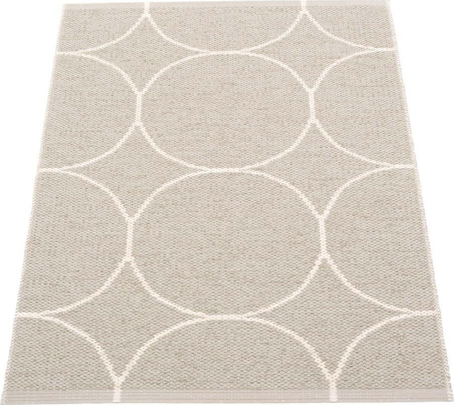 Krémový vnitřní a venkovní koberec 70x100 cm Boo Linen – Pappelina Pappelina