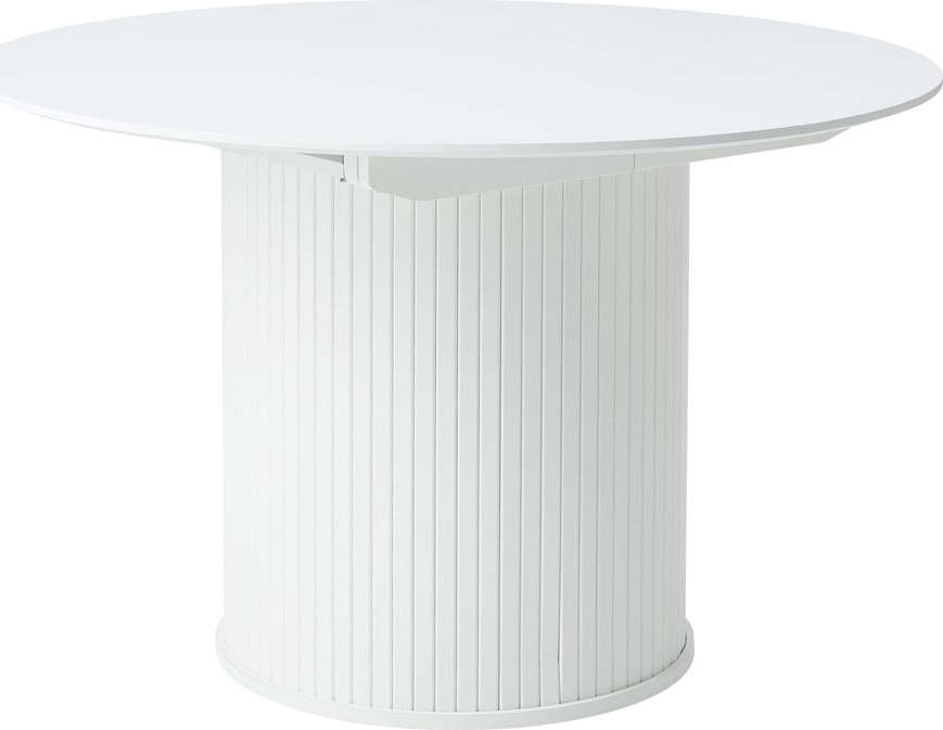 Kulatý rozkládací jídelní stůl s přídavnou deskou ø 120 cm Nola – Unique Furniture Unique Furniture