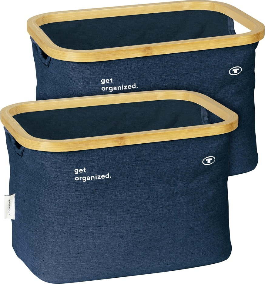 Látkové košíky v sadě 2 ks 38x26x26 cm Tom Tailor – Wenko WENKO