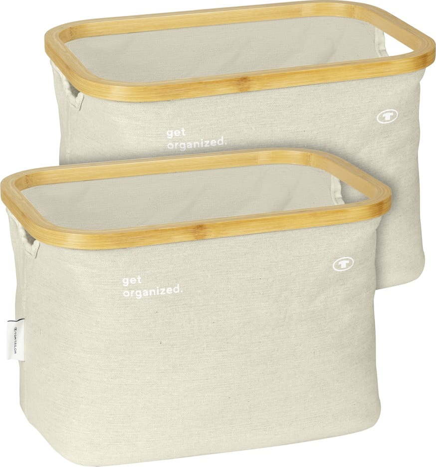 Látkové košíky v sadě 2 ks 38x26x26 cm Tom Tailor – Wenko WENKO