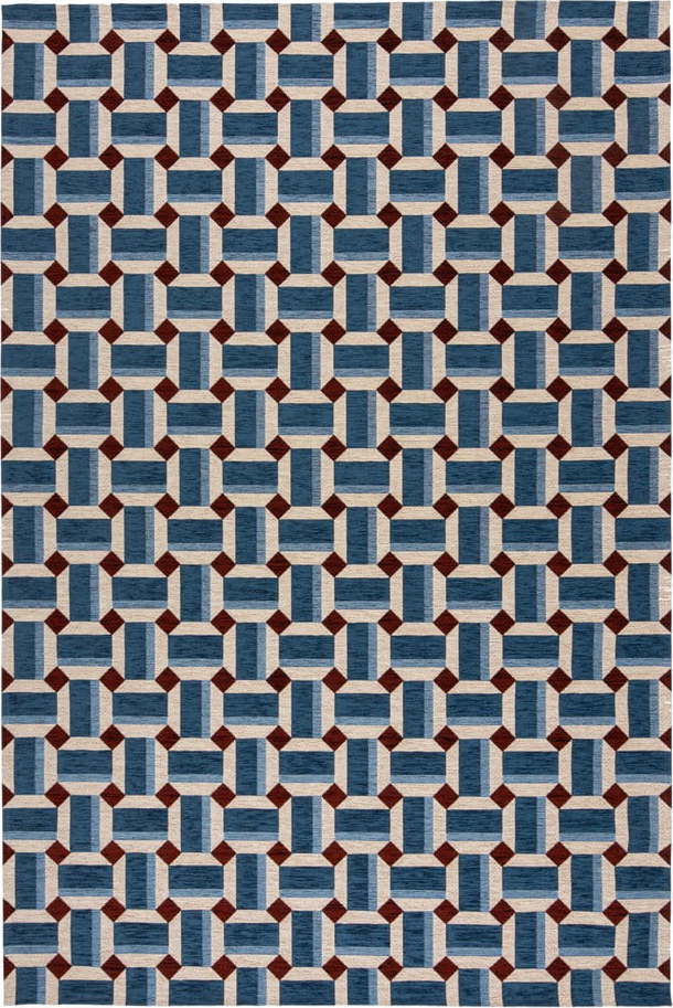 Modrý koberec 120x170 cm Lennox Geometric – Flair Rugs Flair Rugs