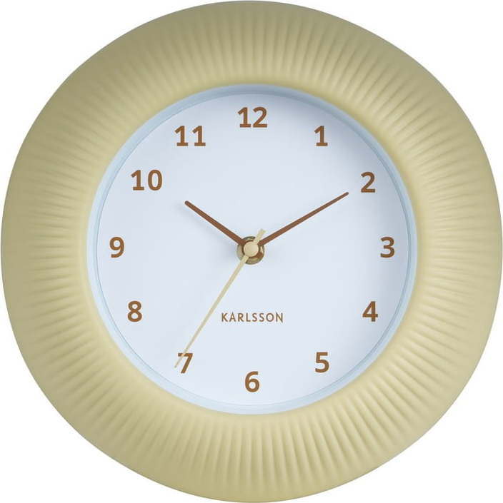 Nástěnné hodiny ø 25 cm Tender Rib – Karlsson Karlsson