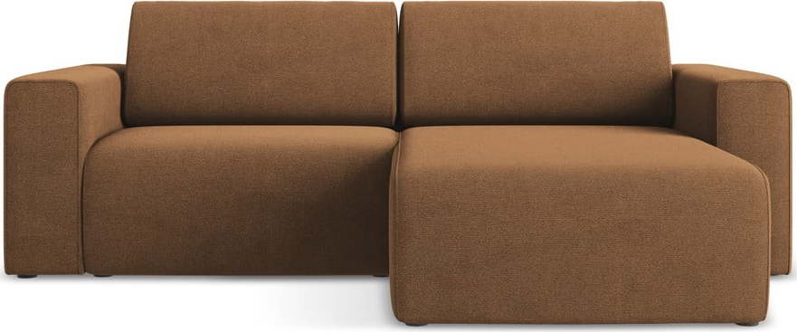 Oranžová rohová pohovka (pravý roh) Kalea – Makamii Makamii