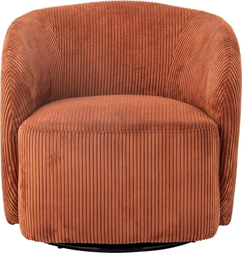 Oranžové manšestrové křeslo ušák Pradi – Bloomingville Bloomingville