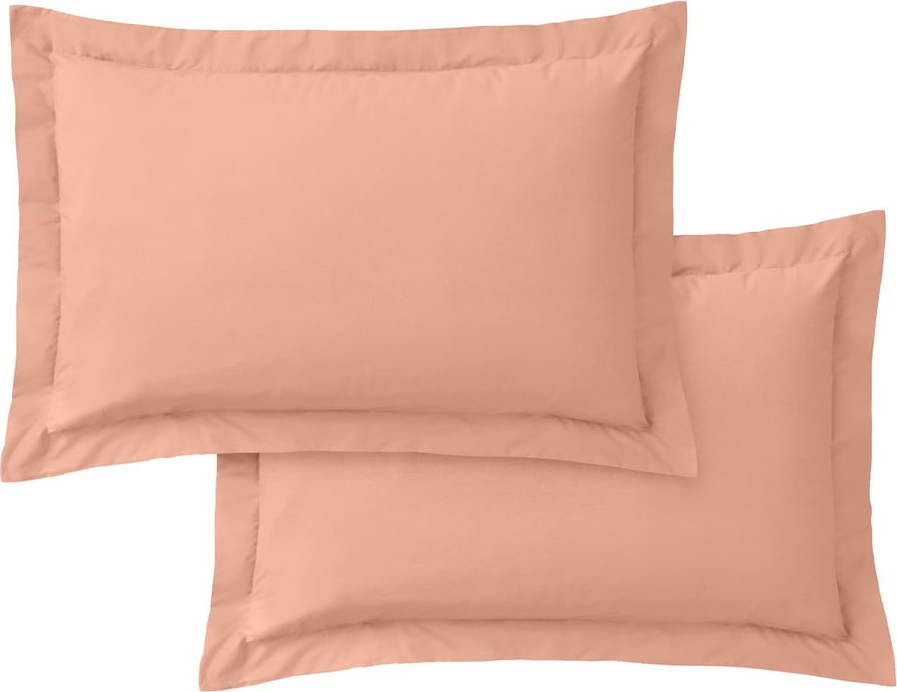 Povlaky na polštáře z bavlněného perkálu v sadě 2 ks 50x75 cm Cotton Percale – Bianca Bianca