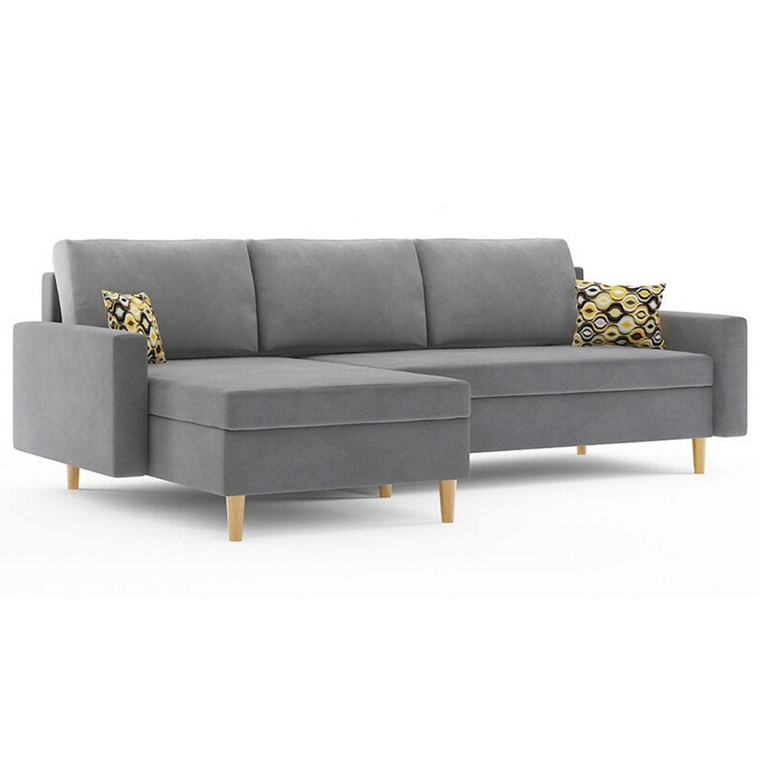 Rohová rozkládací sedací souprava ETNA MODEL 3 Levá Šedá Signal-nabytek