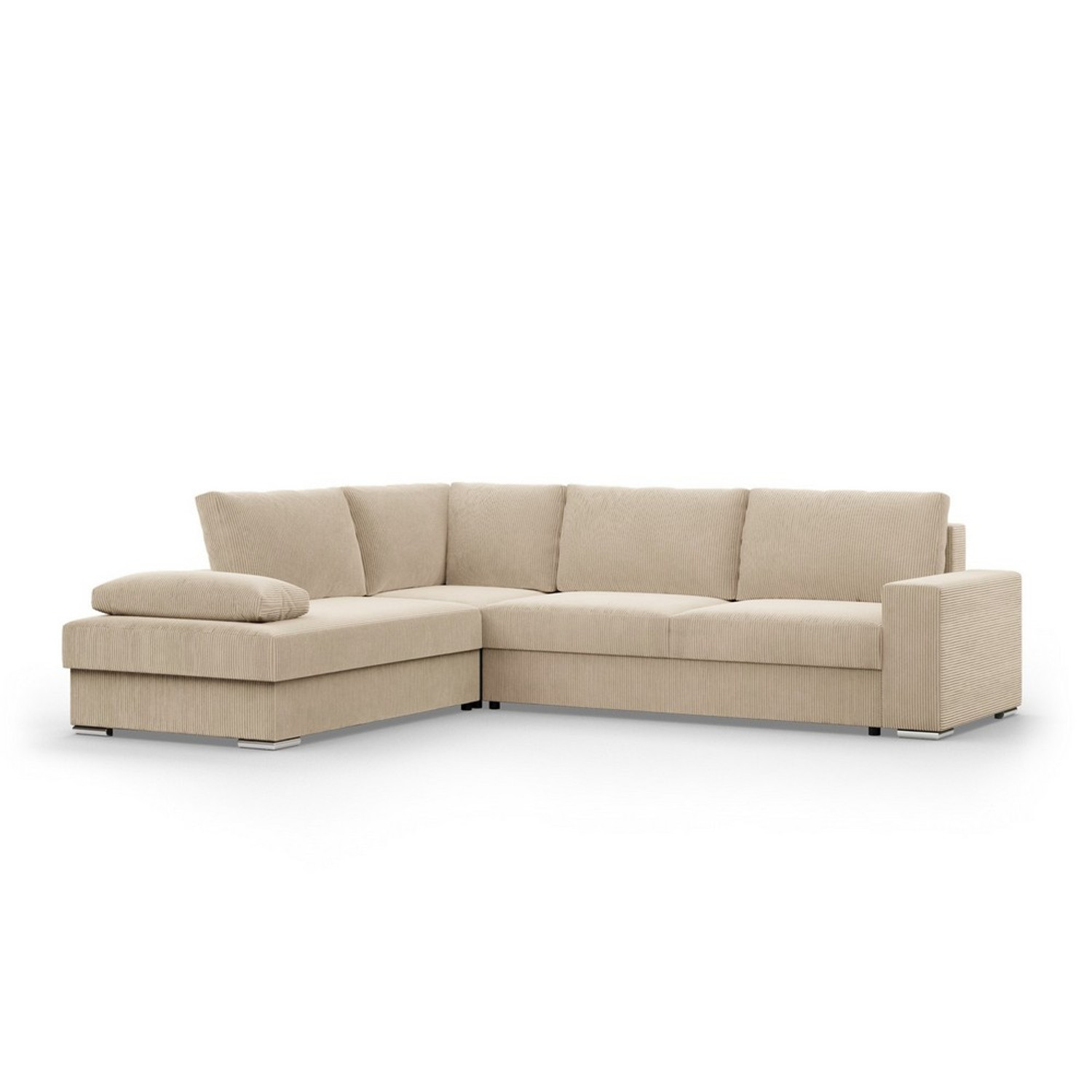 Rohová rozkládací sedací souprava FESTINA Levá Béžová Signal-nabytek