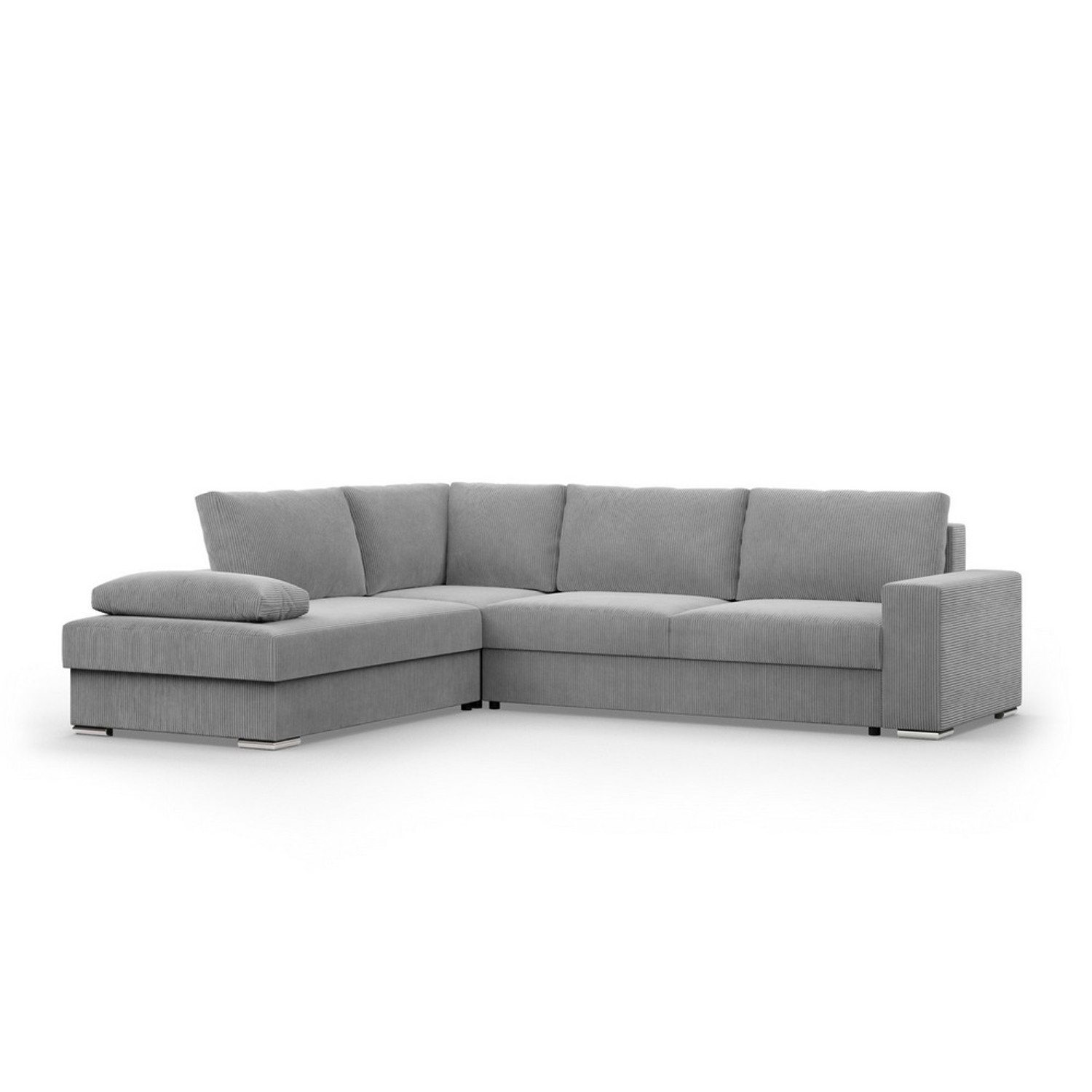 Rohová rozkládací sedací souprava FESTINA Levá Šedá I Signal-nabytek