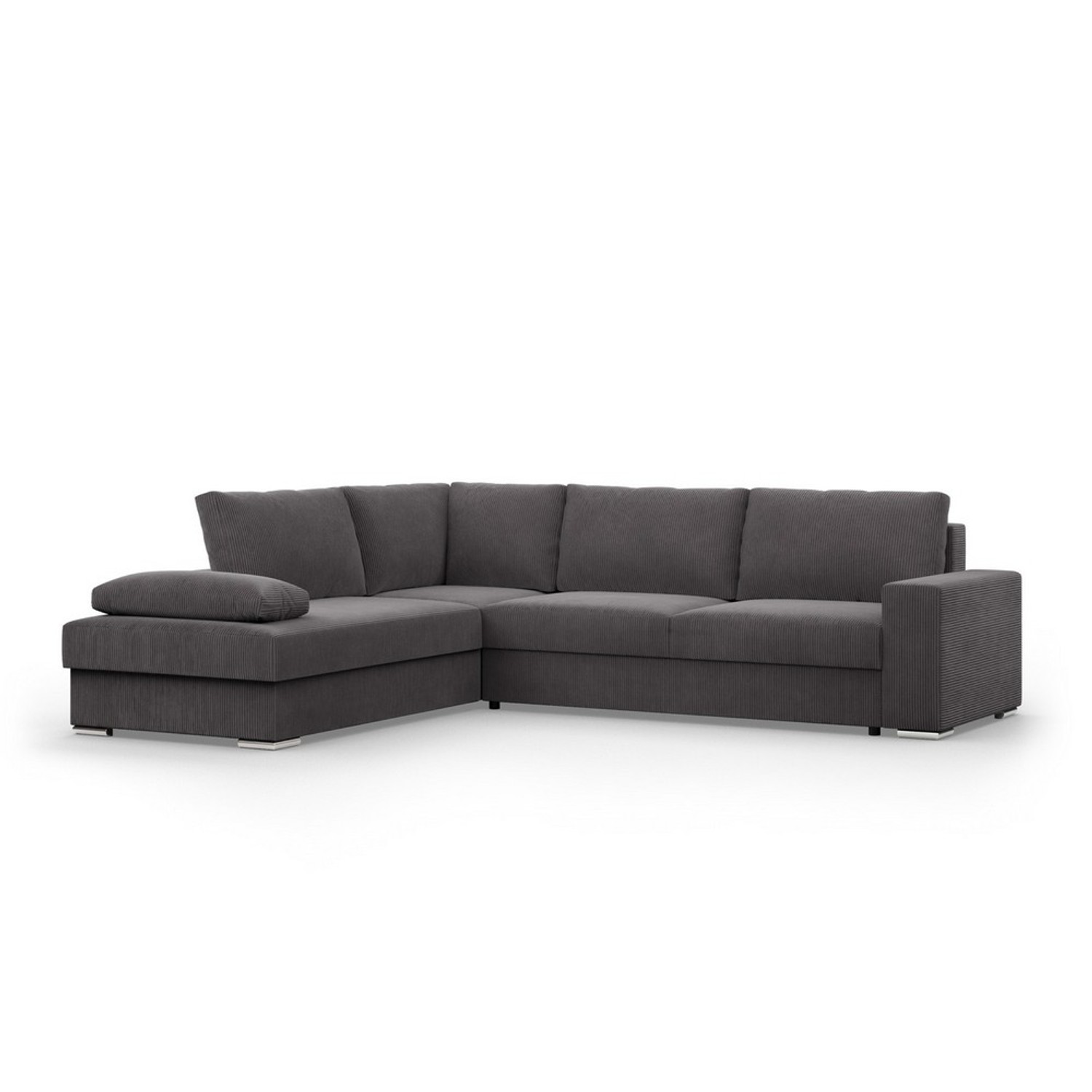 Rohová rozkládací sedací souprava FESTINA Levá Šedá Signal-nabytek