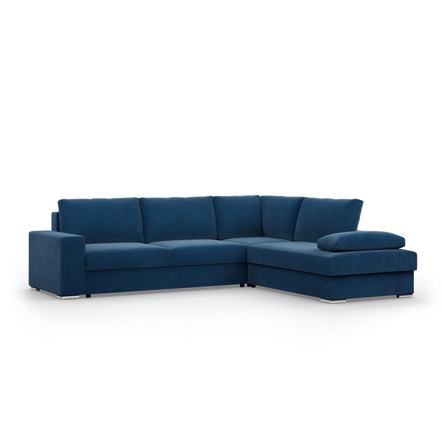 Rohová rozkládací sedací souprava FESTINA Pravá Modrá Signal-nabytek