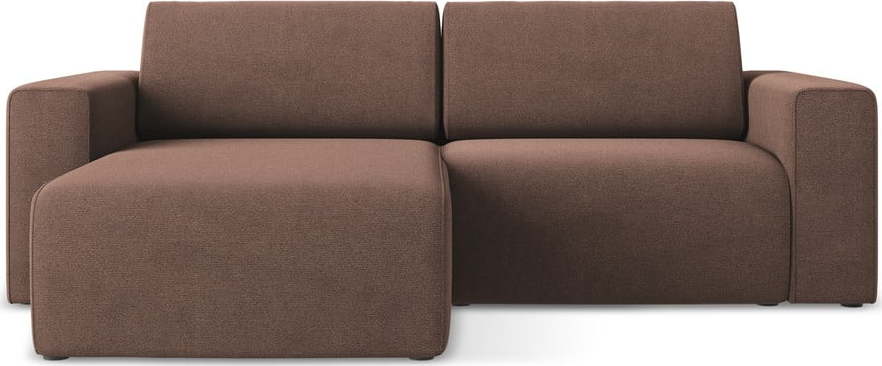 Růžová rohová pohovka (levý roh) Kalea – Makamii Makamii