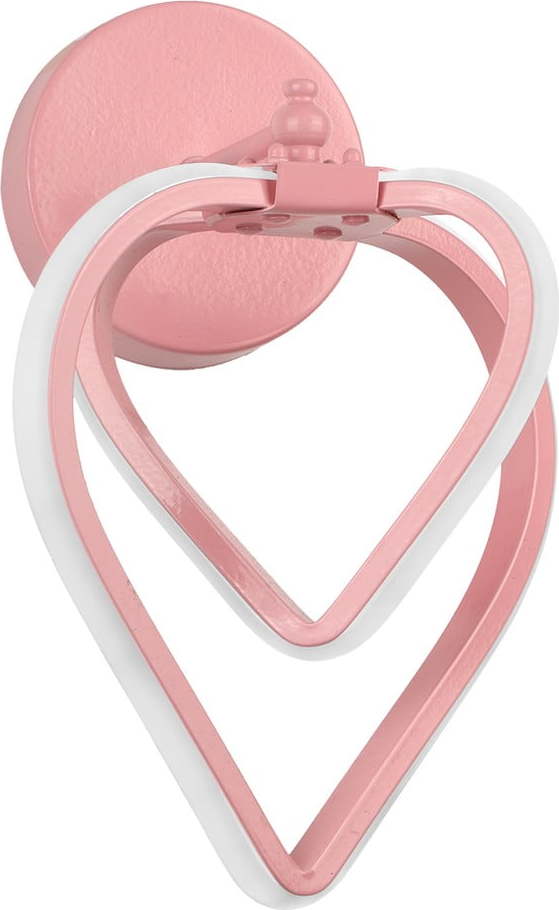 Růžové kovové LED nástěnné svítidlo Sevinc – Squid Lighting Squid Lighting