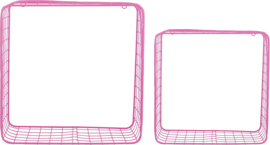 Růžové ocelové police v sadě 2 ks 35 cm Reja – PT LIVING PT LIVING