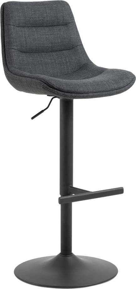Šedá barová židle s nastavitelnou výškou (výška sedáku 65 cm) Adisa – Actona Actona