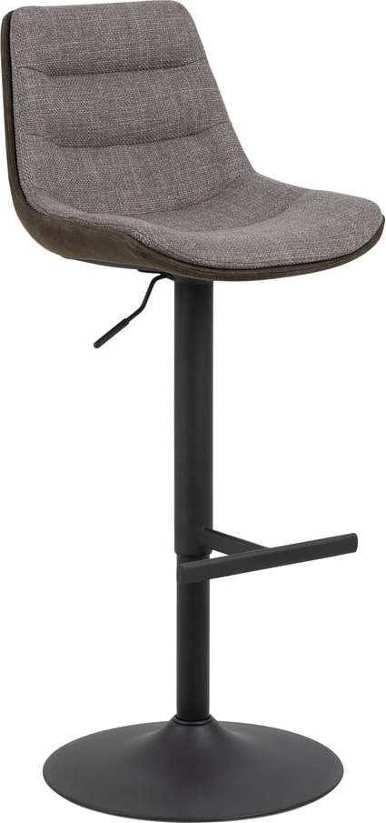 Šedá barová židle s nastavitelnou výškou (výška sedáku 86 cm) Adisa – Actona Actona