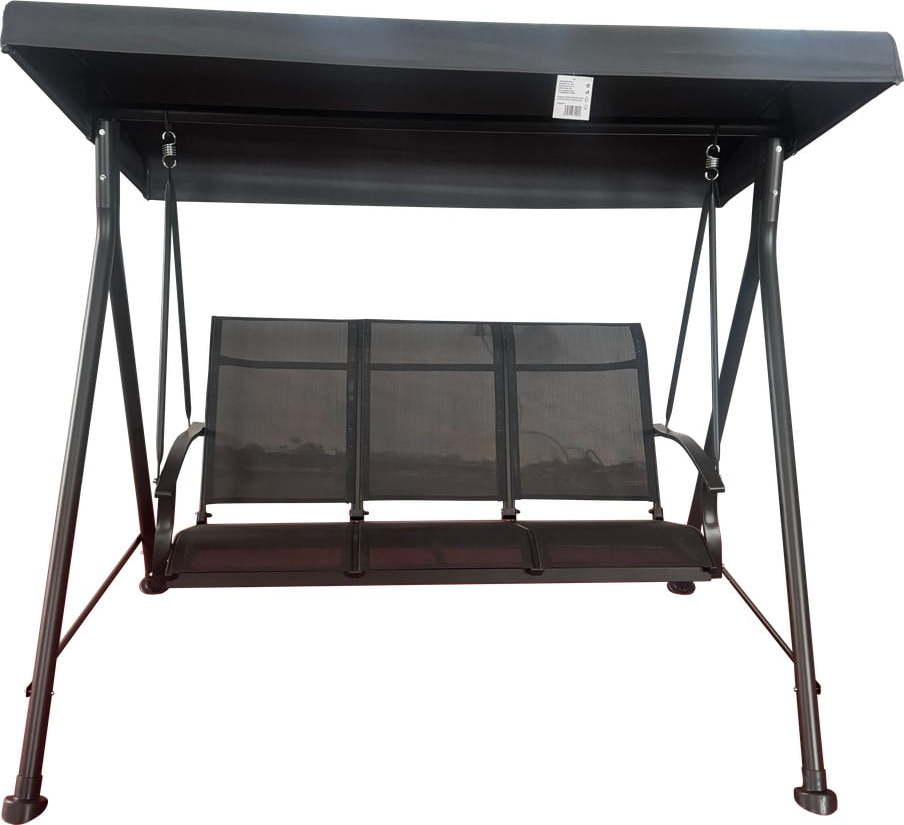 Šedá kovová zahradní houpačka Hollywood II – Rojaplast Rojaplast