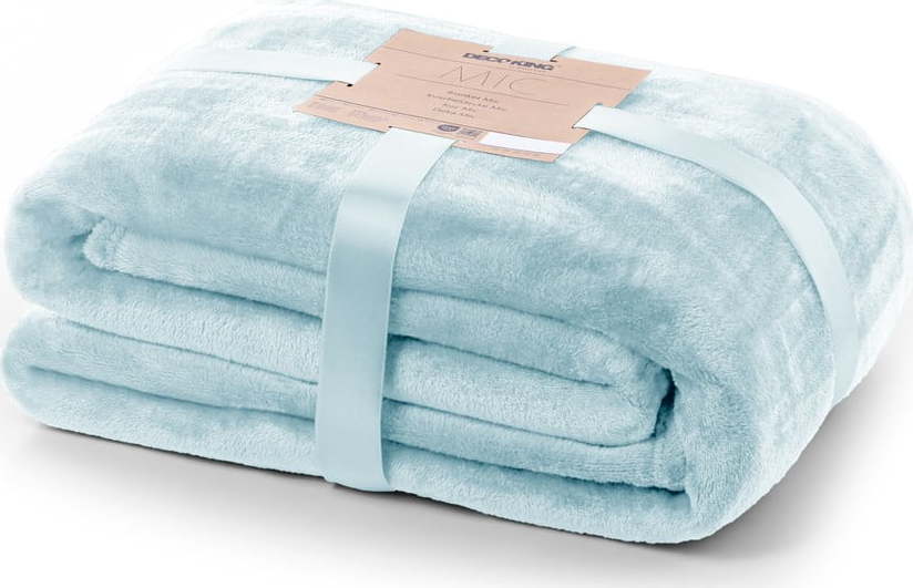 Světle modrý pléd DecoKing Mic