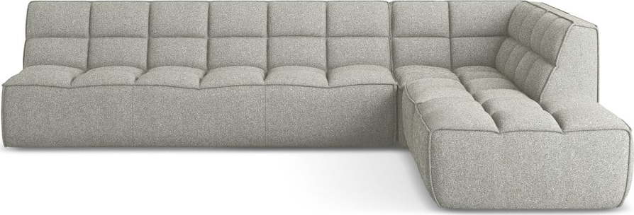 Světle šedá modulární rohová pohovka (variabilní roh) Kalai – Makamii Makamii