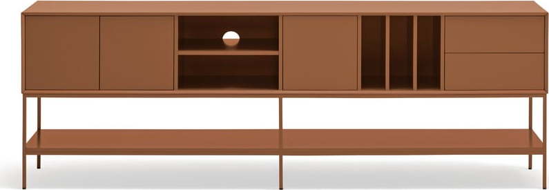 TV stolek v cihlové barvě 220x74x45 cm Platt – Teulat Teulat