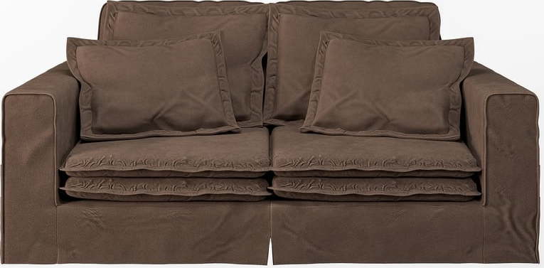 Tmavě hnědá pohovka 196 cm Nora – Ropez Ropez