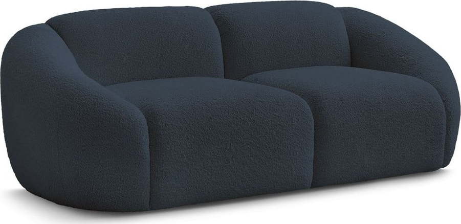 Tmavě modrá pohovka z textilie bouclé 230 cm Tina – Bobochic Paris Bobochic Paris