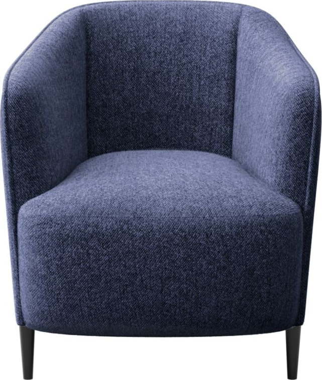 Tmavě modré křeslo Galbe – Ghado Ghado