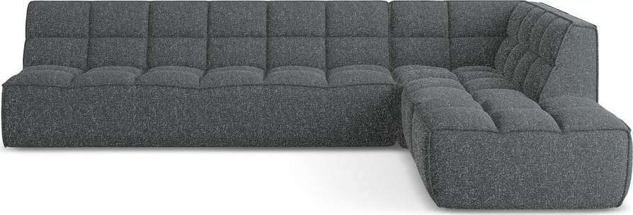 Tmavě šedá modulární rohová pohovka (variabilní roh) Kalai – Makamii Makamii