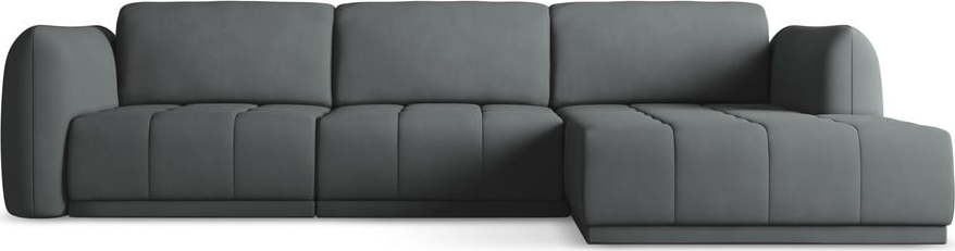 Tmavě šedá rohová pohovka (pravý roh) Hoku – Makamii Makamii