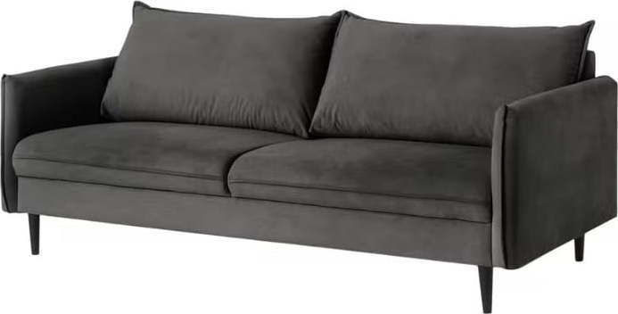 Tmavě šedá sametová pohovka 203 cm Juli – Ropez Ropez