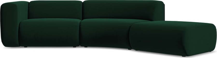 Tmavě zelená sametová lenoška (pravý roh) Ekahi – Makamii Makamii