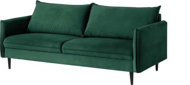 Tmavě zelená sametová pohovka 203 cm Juli – Ropez Ropez