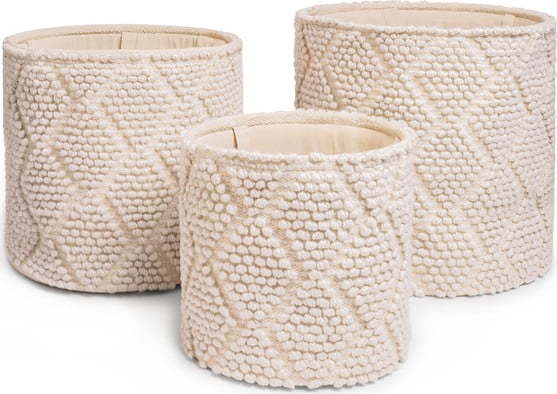 Úložné látkové košíky v sadě 3 ks Pearl – Bonami Essentials Bonami Essentials