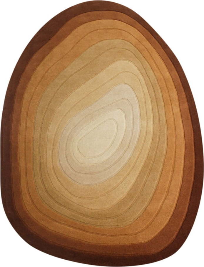 Vlněný koberec v cihlové barvě 160x230 cm Puddle Ombre Wool – Flair Rugs Flair Rugs