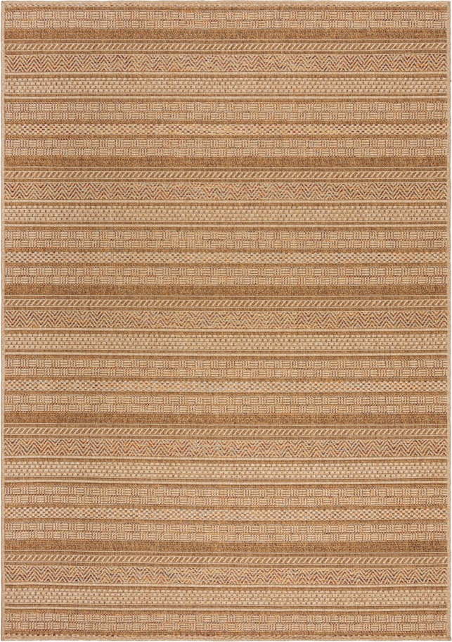 Vnitřní a venkovní koberec v přírodní barvě 200x290 cm Farah Stripe – Flair Rugs Flair Rugs