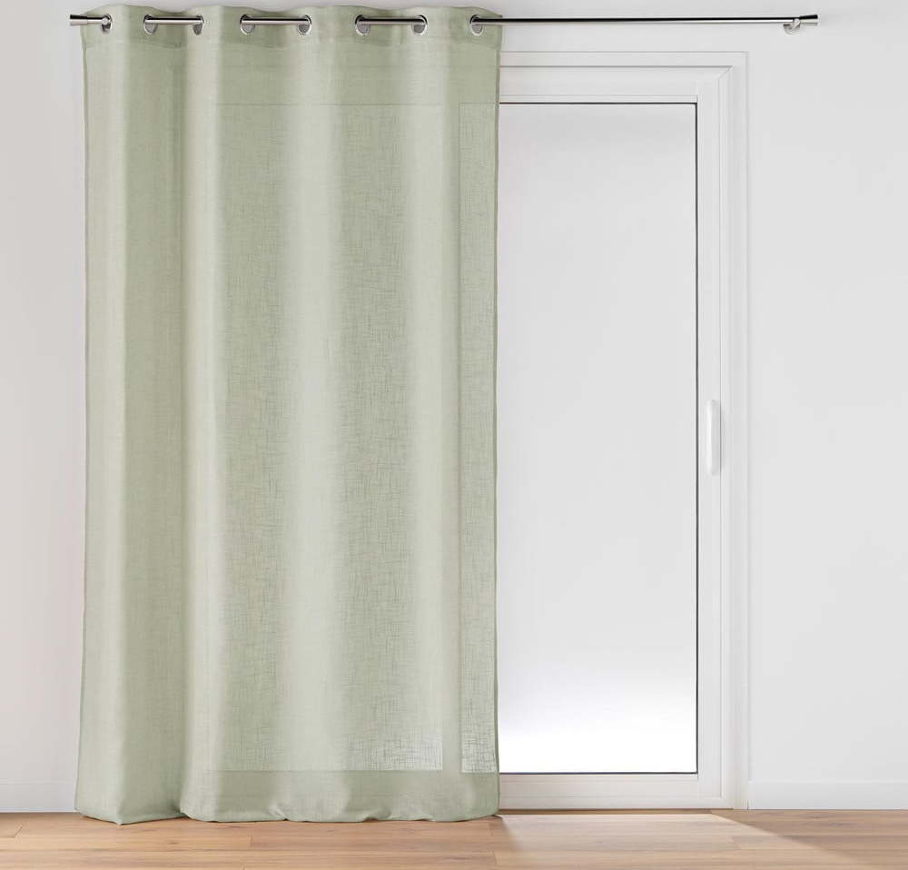 Zelená záclona 140x280 cm Cloris – douceur d'intérieur Douceur d intérieur