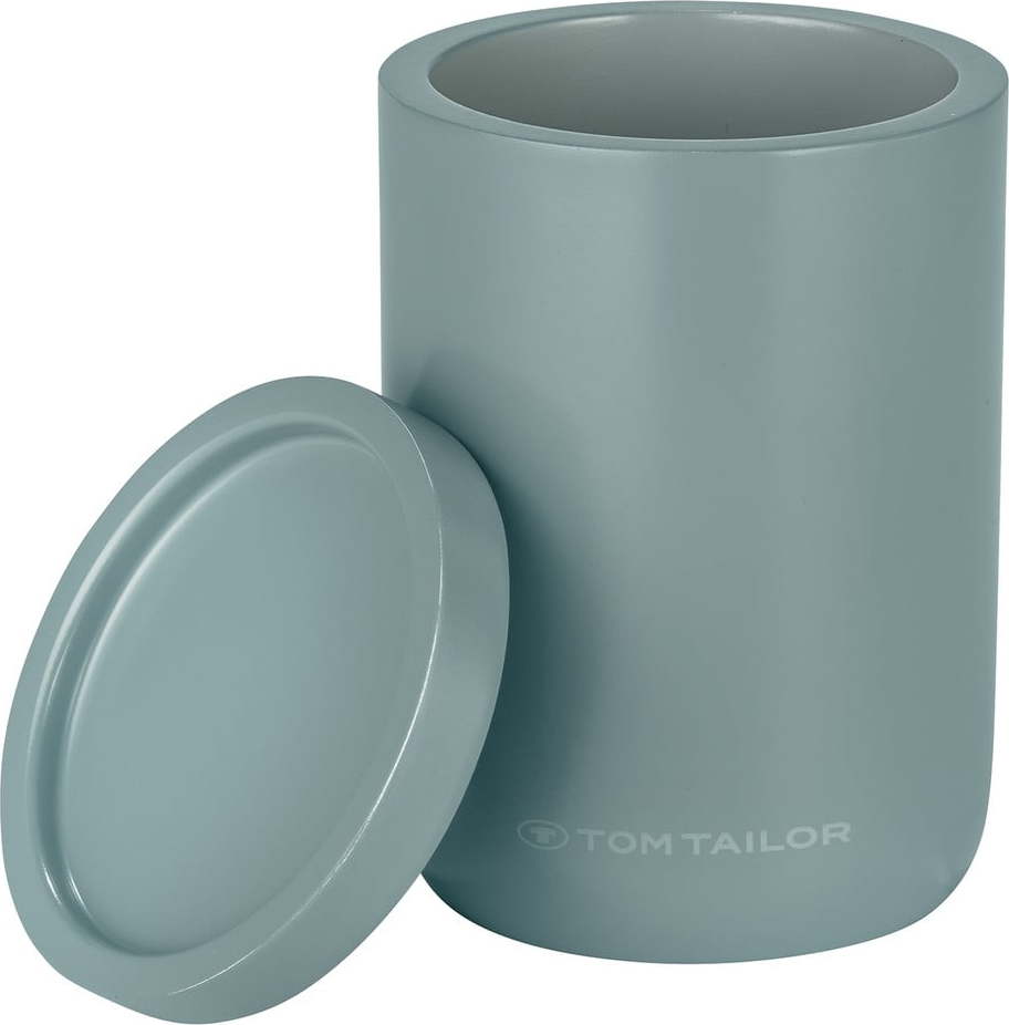 Zelený koupelnový organizér na vatové tampony z polyresinu Tom Tailor T-Color Bath – Wenko WENKO