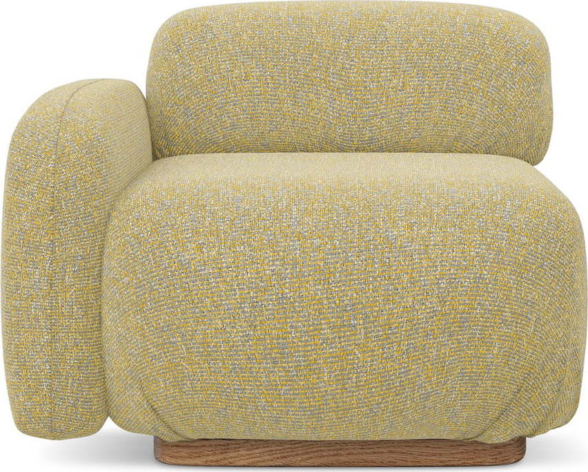 Žlutý modul pohovky (levý roh) Ailani – Makamii Makamii