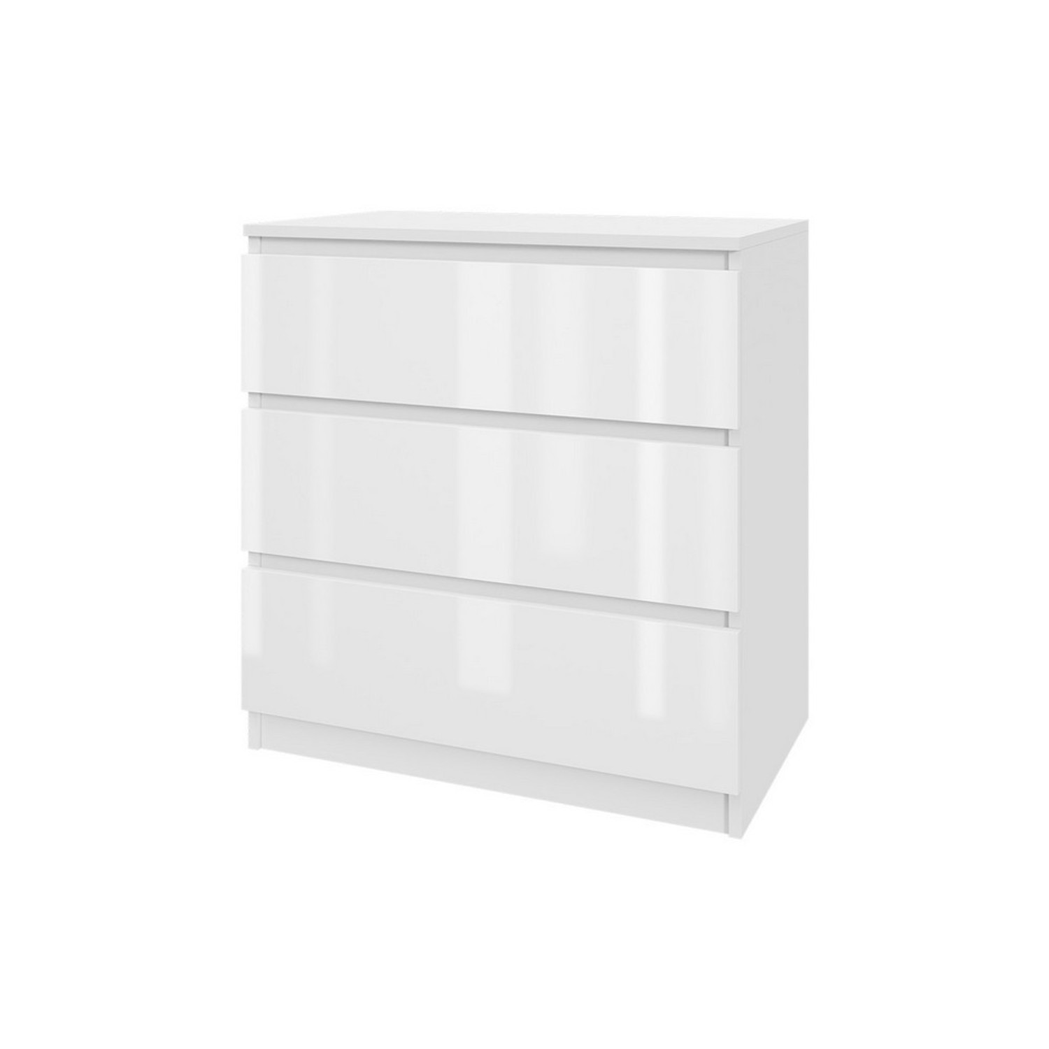 Komoda 70/3 - bílý lesk SG-nábytek