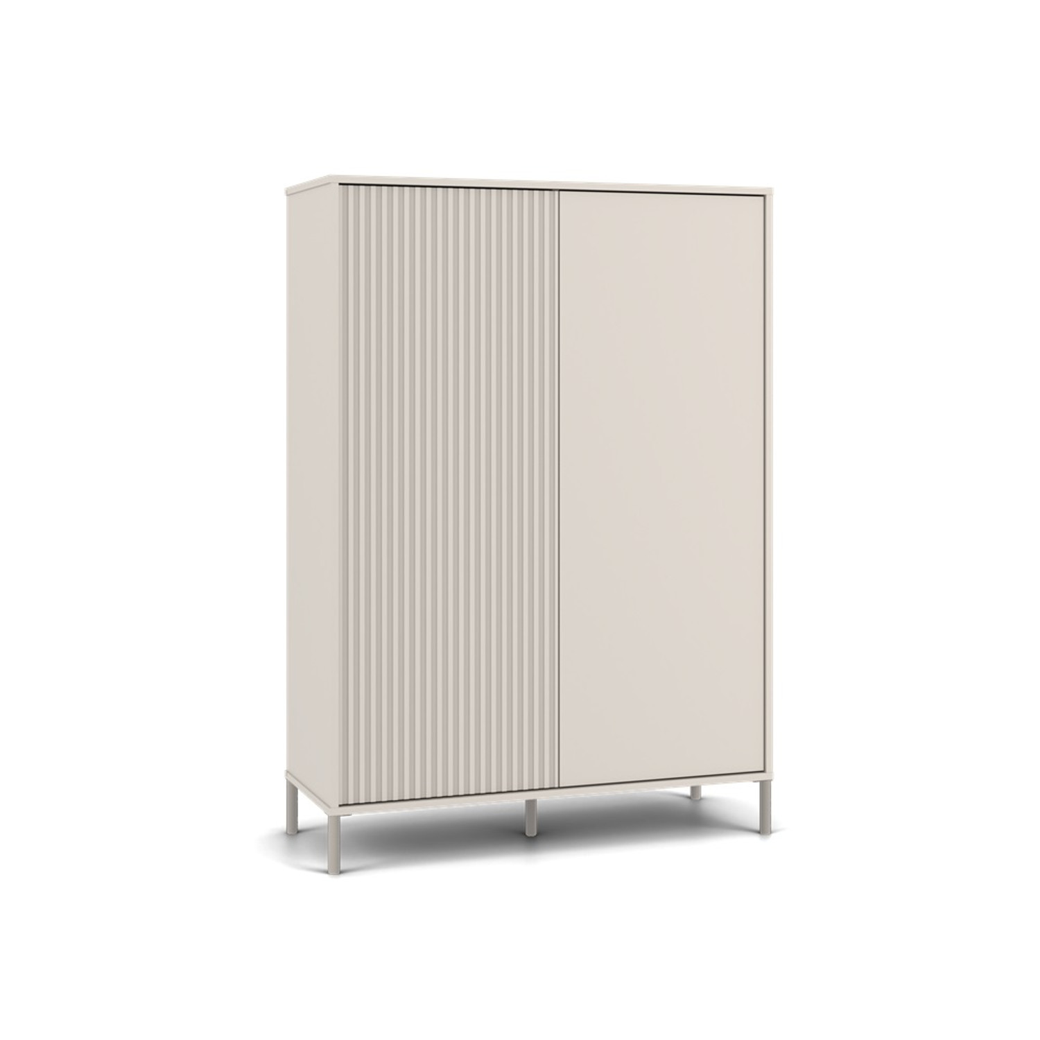 Policový regál KAMARO 2DD SLIM/hladký - béžová TOP Nábytek