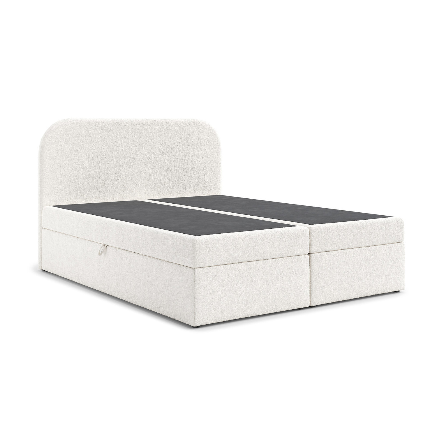 Čalouněná postel LARO s úložným prostorem 180x200 cm Béžová RIMALL