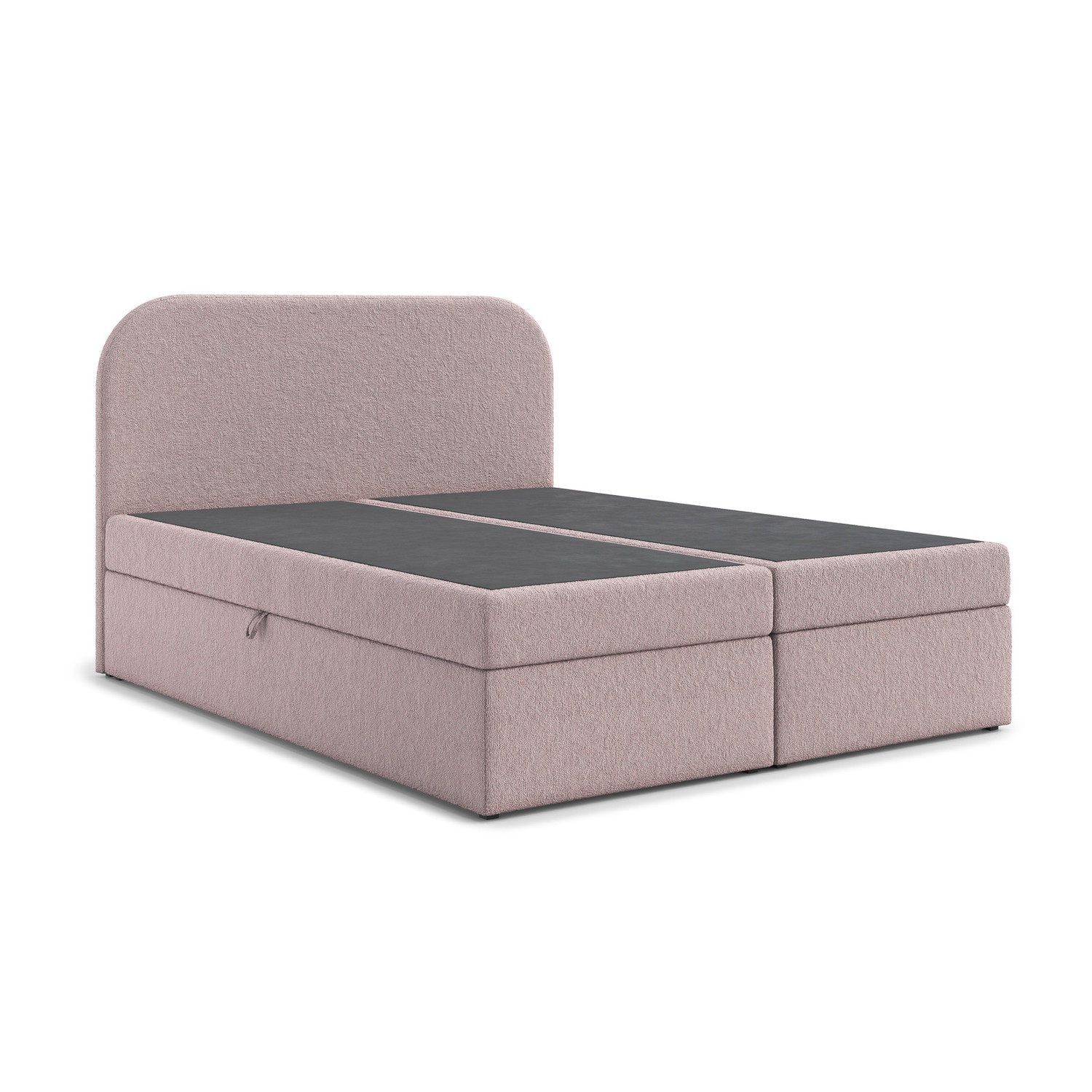 Čalouněná postel LARO s úložným prostorem 200x200 cm Růžová RIMALL