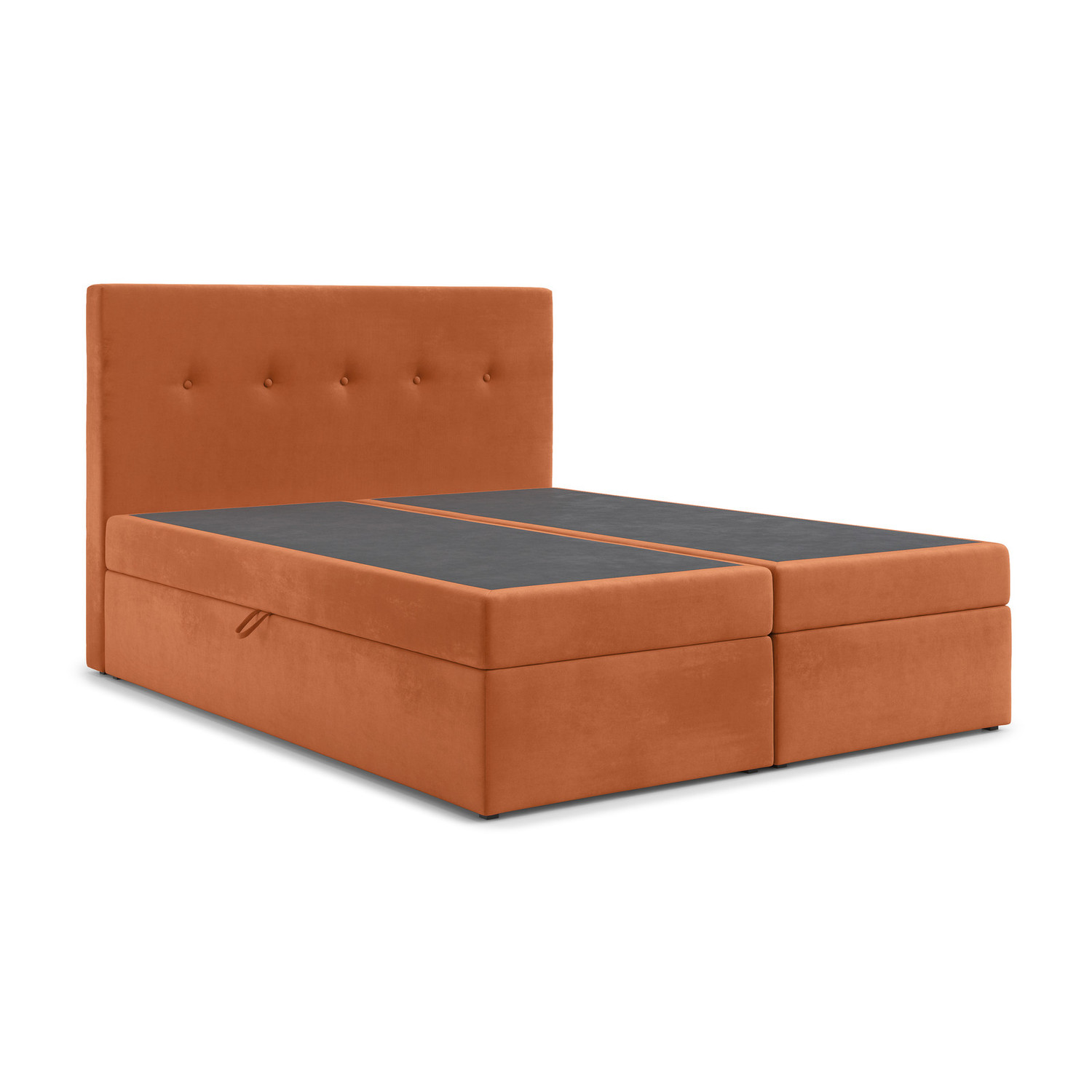 Čalouněná postel LUCCA s úložným prostorem 180x200 cm Hnědá I RIMALL