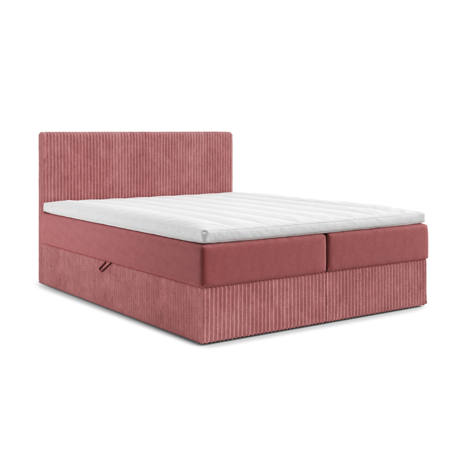 Čalouněná postel MOE s úložným prostorem 180x200 cm Růžová RIMALL