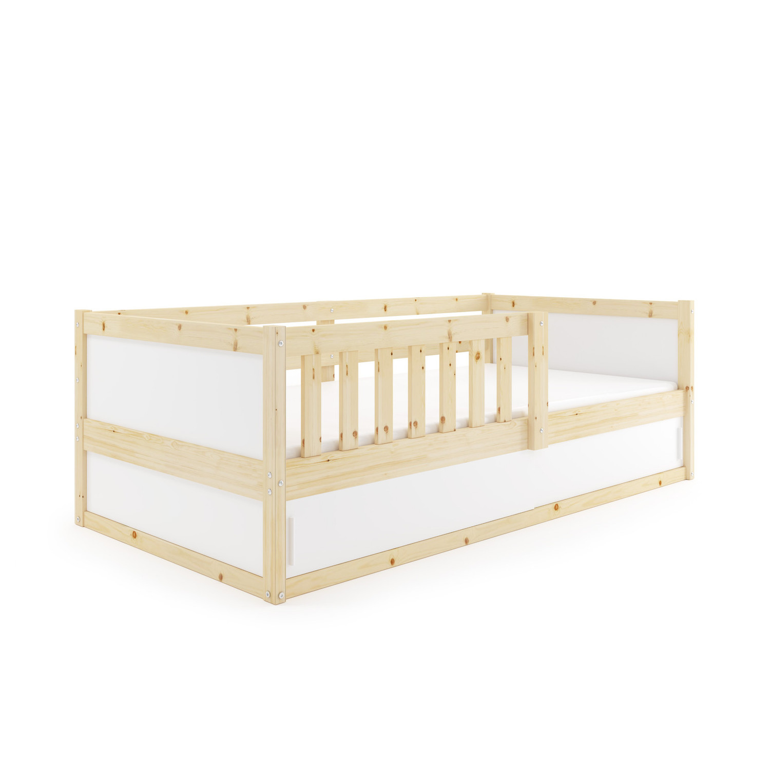 Dětská postel SMART 2 80x160 cm -  borovice-bílá BMS