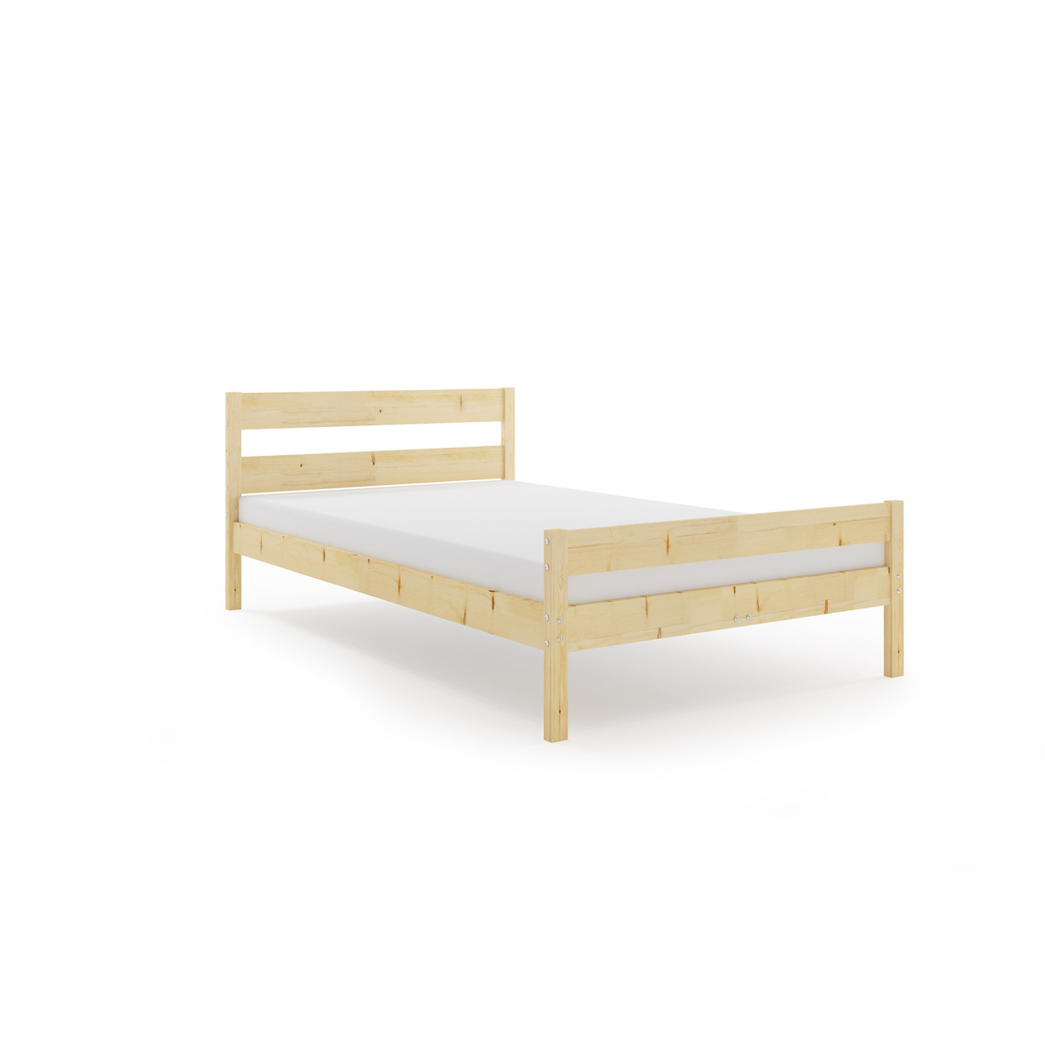 Dřevěná postel DALLAS 160x200 cm - borovice BMS